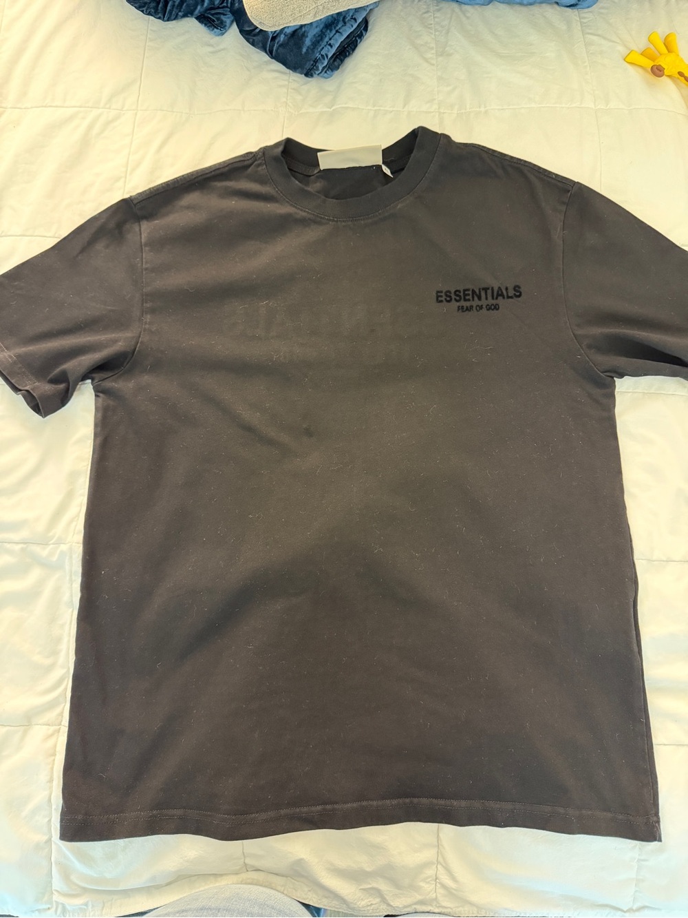 Essentials Black Short Sleeve Logo Tee